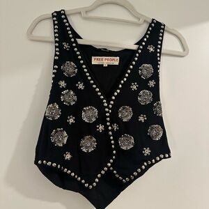 Free people bedazzled vest - XS